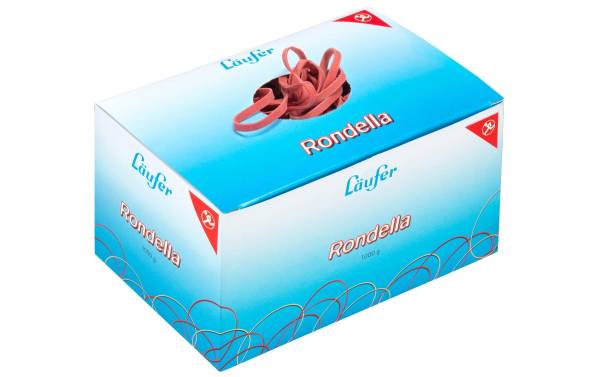Läufer Gummibänder RONDELLA im Karton, 130 x 4 mm, 1.000 g