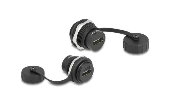 Delock HDMI-A Einbaubuchse IP67 staub- & wassserdicht
