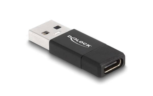 Delock USB-Adapter 3.2 Gen 2 (10 Gbps) USB-A Stecker – USB-C Buchse