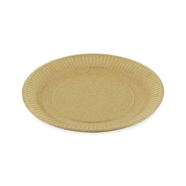 Pappteller fettdicht kraft 23cm – 100 Stück