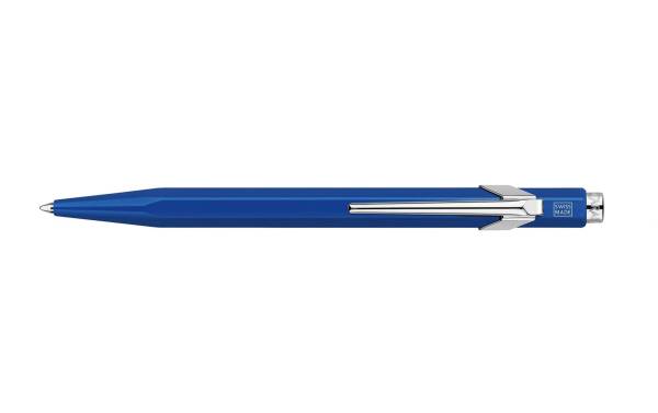 Kugelschreiber 849 Metall blau, refill, Schrift blau CARAN D&#039;ACHE 849.16