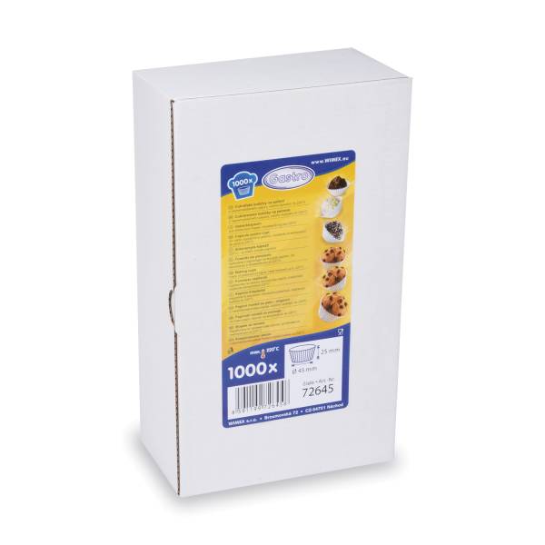 Gebäckkapsel (PAP) weiß 45 x 25 mm – 1000 Stück