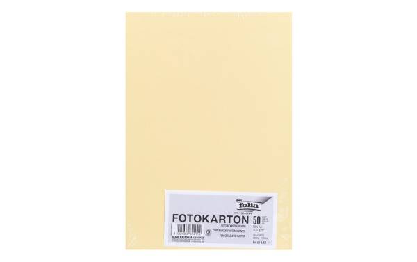folia Fotokarton, DIN A4, 300 g/qm, strohgelb