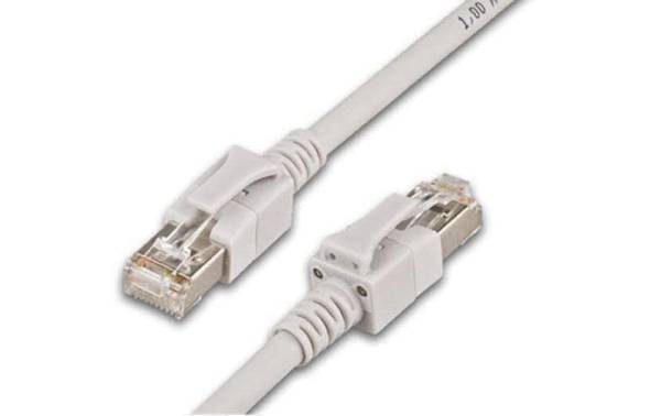 Wirewin Patchkabel Cat 6A, S/FTP, 0.5 m, Grau
