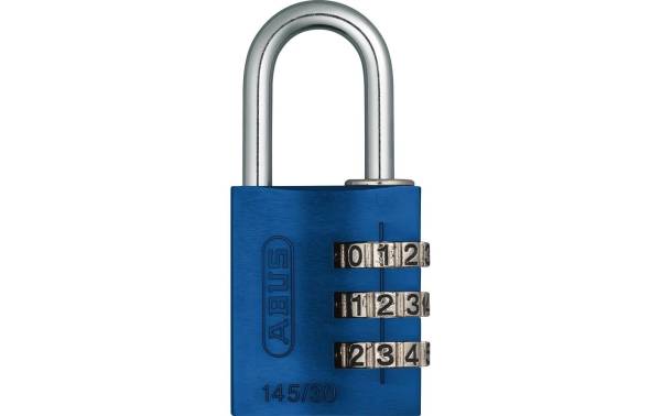 Abus Zahlenschloss 145/30 Lock-Tag Blau Aluminium