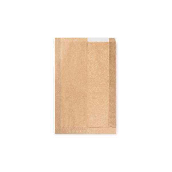 Papier Faltenbeutel mit Fenster 12cm 22+5 x 34 cm – 1000 Stück