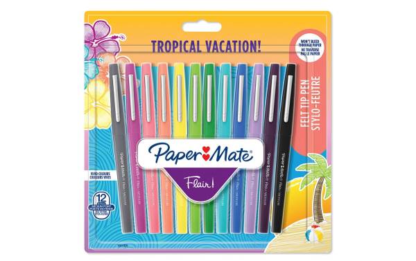 Paper:Mate Faserschreiber Flair TROPICAL VACATION, 12er Etui