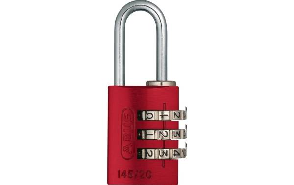 Abus Zahlenschloss 145/20 Lock-Tag Rot Aluminium