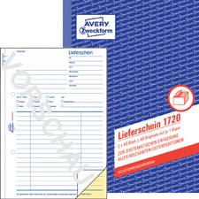 AVERY ZW. Zweckform Formularbuch "Lieferschein", SD, 4+1 GRATIS