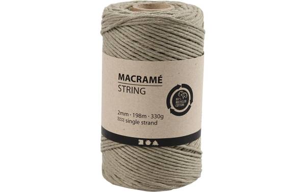 Creativ Company Baumwollgarn Makramé 330 g, Grün