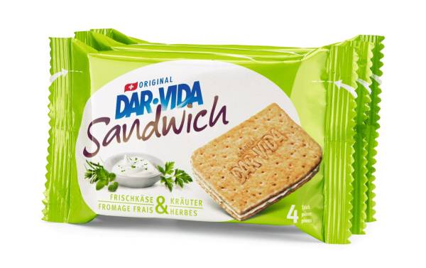 DAR-VIDA Sandwich Frischkäse &amp; Kräuter 3 x 65 g