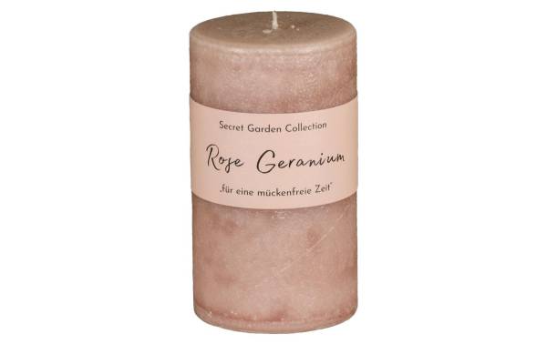 Schulthess Kerzen Zylinderkerze Secret Garden Rose Geranium 12 cm