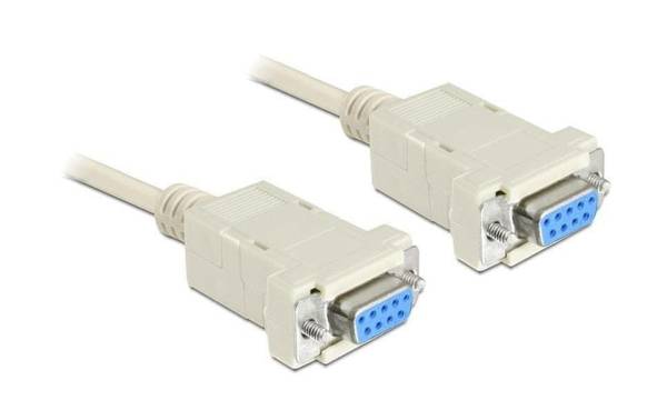 Delock Anschlusskabel RS-232 – RS-232 DB9 (f-f) Nullmodem 5 m