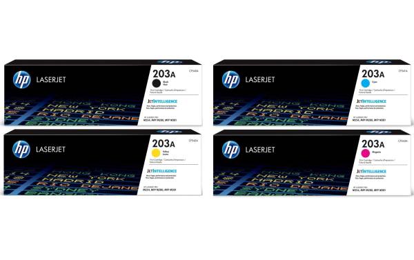 HP Rainbow Kit Nr. 203A (CF540A-CF543A) BL/C/M/Y