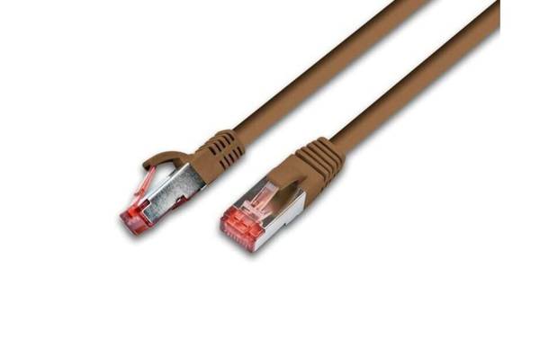 Wirewin Patchkabel Cat 6, S/FTP, 30 m, Braun