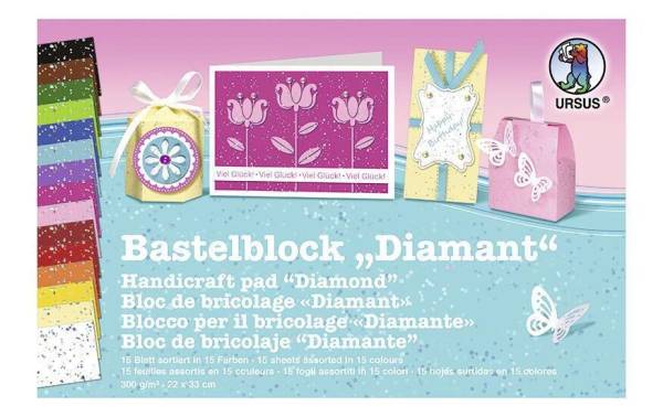 URSUS Designpapier Diamant 300 g/m2 23 x 33 cm