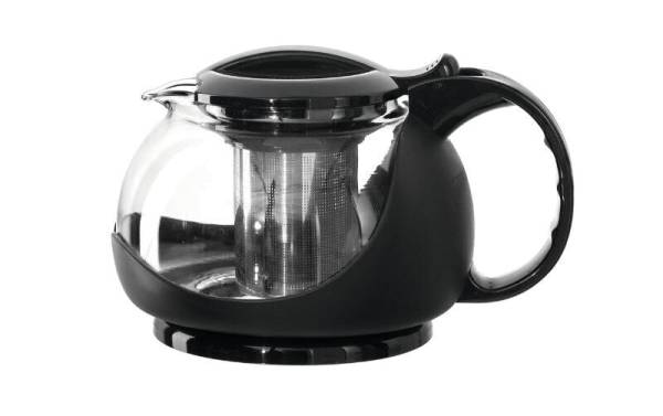 Montana Teekanne Assam 1 l, Schwarz/Transparent
