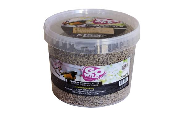 GoWild Wildvogelfutter Sonnenblumenkerne, 2.5 kg