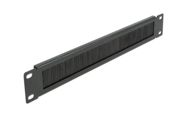 Delock Bürstenleiste 1HE 19 Rack, Schwarz