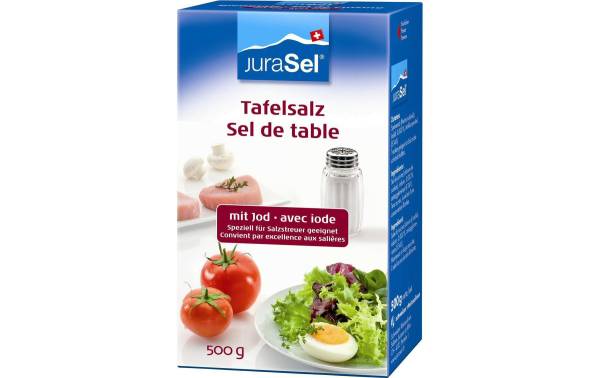 Schweizer Salinen Tafelsalz mit Jod 500 g