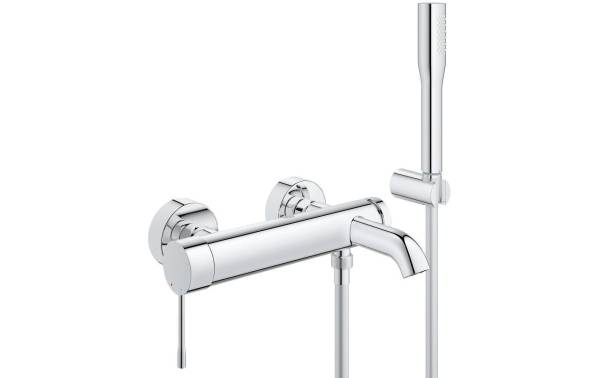 GROHE Badewannenarmatur Essence 1/2, Chrom, mit Handbrause