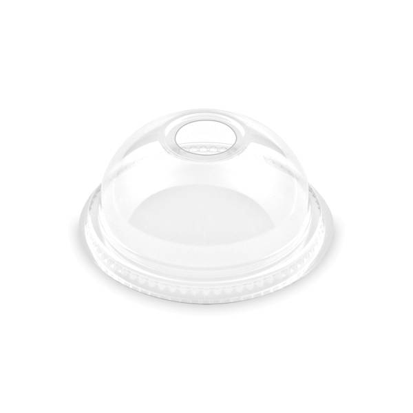 Domdeckel (PET) mit Öffnung klar 78mm – 50 Stück
