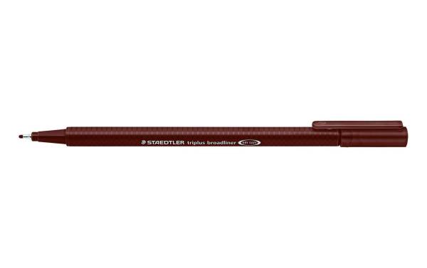 Staedtler Fineliner Triplus broadliner 338 0.8 mm, Braun