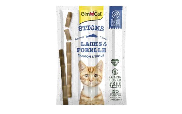 Gimpet Katzen-Snack Sticks Lachs &amp; Forelle, 4 Stück
