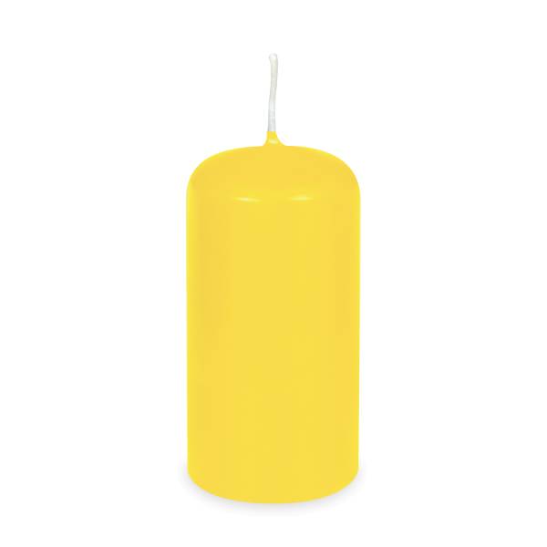 Stumpenkerze gelb 60 x 120 mm – 1 Stück