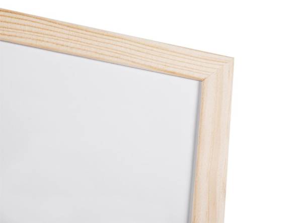 Bi-Office Weißwandtafel mit Holzrahmen, 600 x 400 mm