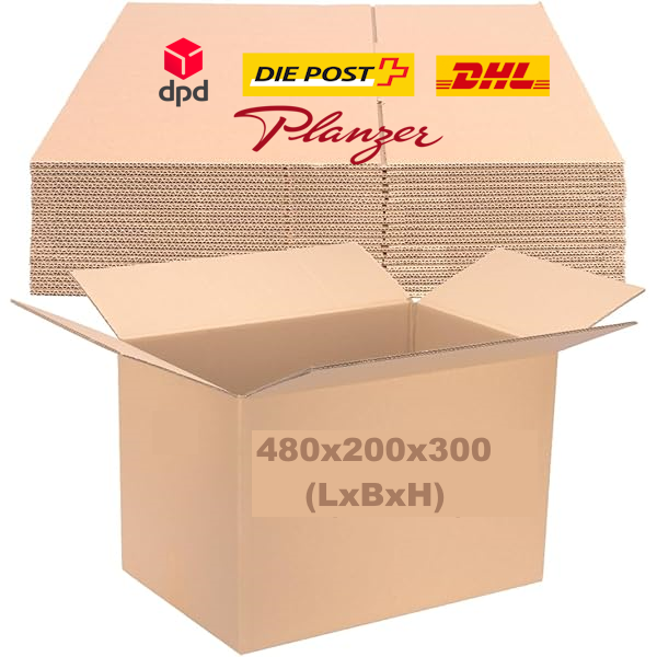 450 Versandkarton M E-Commerce 48 x 20 x 30 cm bis 31,5 KG – 1 Palette