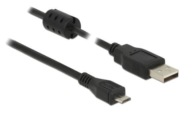 Delock USB 2.0-Kabel USB A – Micro-USB B 2 m
