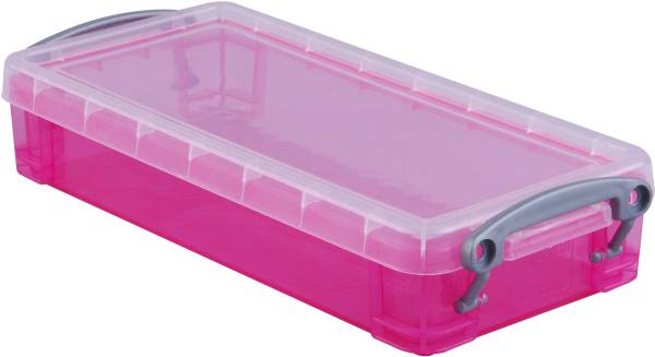 Kunststoffbox 0,55lt transparent pink USEFULBOX 68501618