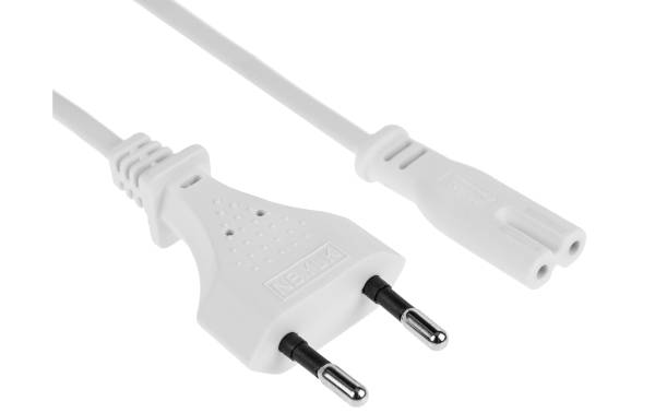FURBER.power Netzkabel C7-T26 3.0 m Weiss