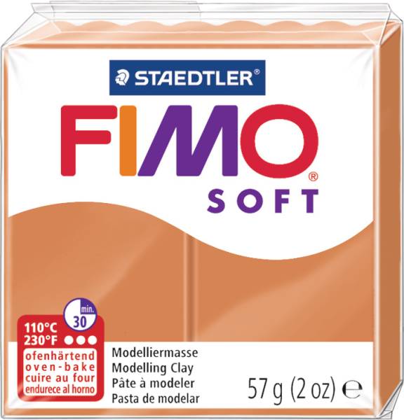 Knete Soft 57g caramel FIMO 8020-7