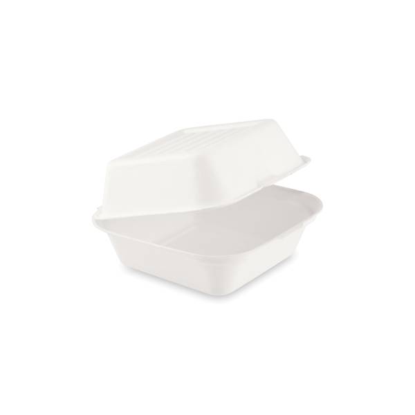 Burgerbox Zuckerrohr-Bagasse 152 x 150 x 78 mm – 50 Stück