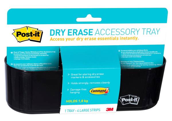 Dry Erase Zubehör Halter schwarz, für 4 Marker POST-IT DEFTRAYEU