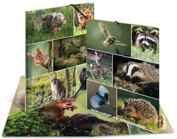 HERMA Eckspannermappe 'Bauernhoftiere', Karton, DIN A4
