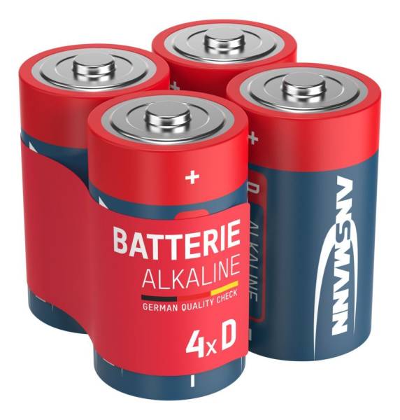 Alkaline Batterie Mono D / LR20 4er Schrumpffolie
