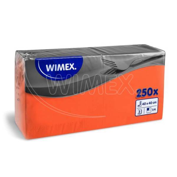 250 Servietten 3-lagig orange 40 x 40 cm