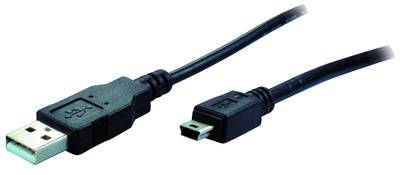 shiverpeaks BASIC-S USB 2.0 Mini Kabel, USB-A – 5 Pol USB-B