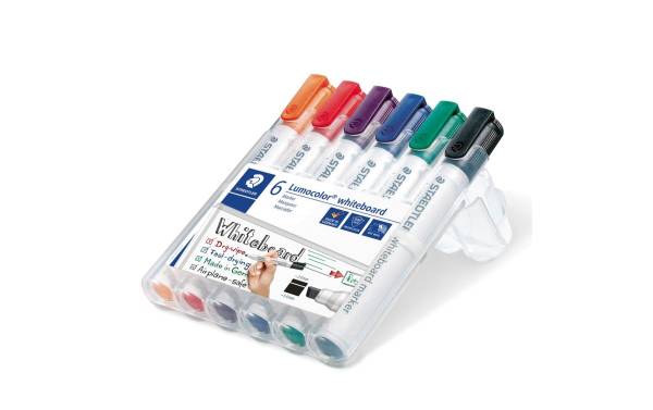 STAEDTLER Lumocolor Whiteboard-Marker 351B, 6er Etui