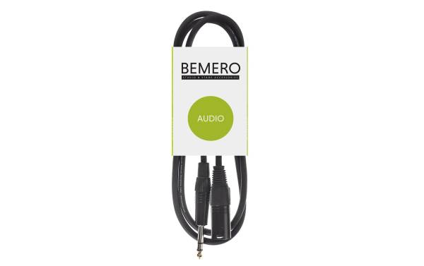 Bemero XLR-Kabel XLRm – 6.3 Klinken Kabel 1.5 m symmetrisch