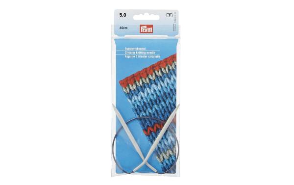 Prym Rundstricknadel Ø 5 mm x 40 cm, Alu, Grau