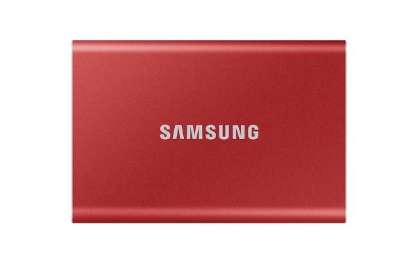 SSD Portable T7 500GB USB 3.1 Gen. 2 Metallic Red SAMSUNG MU-PC500R