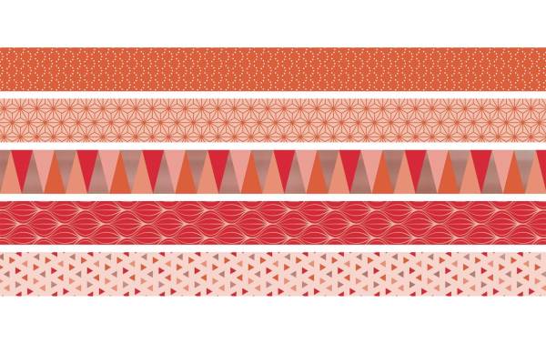 Heyda Washi Tape Triangle Koralle