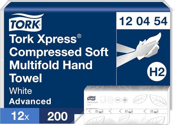 Tork 120454 Xpress® Komprimierte Weiche Multifold-Handtücher – H2