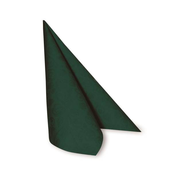 Serviette PREMIUM Dekor-R dunkelgrün 40 x 40 cm – 50 Stück