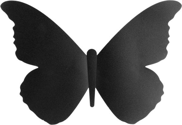 Kreidetafel 3-D Butterfly schwarz, 7 Stück 28x16.3x1cm SECURIT W3D-BUTTE
