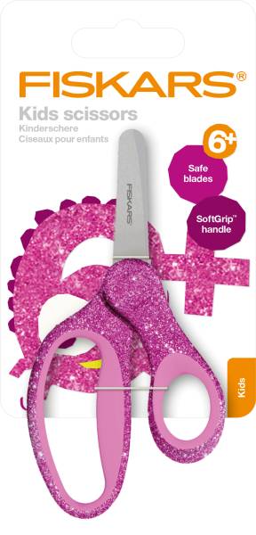 FISKARS Kinderschere 13cm 1064074 pink, Rechtshänder